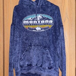 Vintage Blue Hoodie